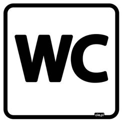 Black and white toilet signs