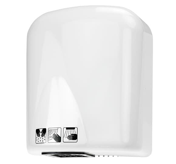 Sanitario hand dryer 1650 W, white ABS plastic