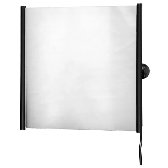 Lustro uchylne dla niepełnosprawnych z uchwytem Faneco ⌀ 25 mm, 60 × 60 cm, stal kolor czarny