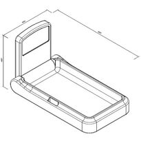 Przewijak dla dzieci ścienny pionowy Faneco