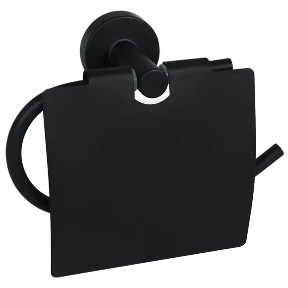 Haltegriff mit Klappe für Papier Bisk for You, schwarz Aluminium