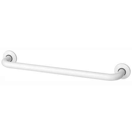 Poręcz łazienkowa dla niepełnosprawnych prosta ⌀ 32 50 cm stal biała