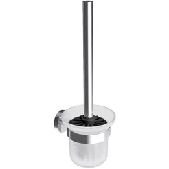 WC-Bürste mit Behälter JAŚMIN hängend, Chrom