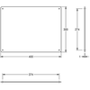 Lustro natynkowe 400 x 300 x 1 mm RODAN - rys.2