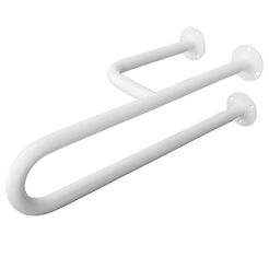 Grab bar for disabled toilet 500 mm white fi 25 mm