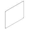 Lustro natynkowe 400 x 400 x 1 mm RODAN - rys.1