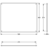 Lustro natynkowe 400 x 400 x 1 mm RODAN - rys.2