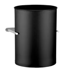 Odpadkový kôš 30 litrov pod pracovnú dosku regulovateľný Merida STELLA Black Line, oceľ čierna