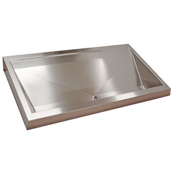 Franke PRESTIGE series steel washbasin 2100 × 150 × 570 mm