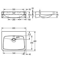 Umywalka stalowa pojedyncza ANIMA 