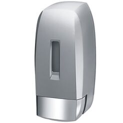 Dispensador de jabón líquido Bisk MASTERLINE h2 0.5 litros plástico plateado