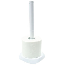 Stojan na toaletný papier Bisk plastový biely