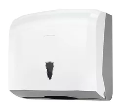 Dávkovač papírových ručníků ZZ MIDI Sanitario, bílý ABS plast