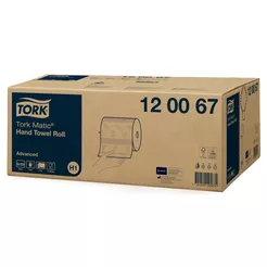 Papierhandtuchrolle Tork Matic 6 Stück 2-lagig 150 m weich weißes Zellstoff + Altpapier