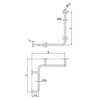 Uchwyt kątowy poziomo-pionowy prawy Faneco
