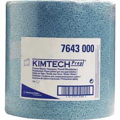 Papierrolle Kimberly Clark KIMTECH mit 1-lagigem blauem Altpapierputztuch