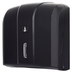 Dispensador de toallas de papel ZZ EKO, plástico ABS negro