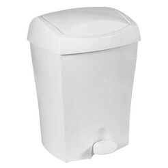 Thrash bin with lid white Bisk Masterline 8 l
