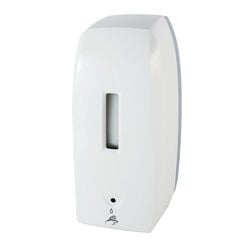 Dispensador automático de desinfectante de manos BISK ASL1 1000 ml, plástico blanco ABS