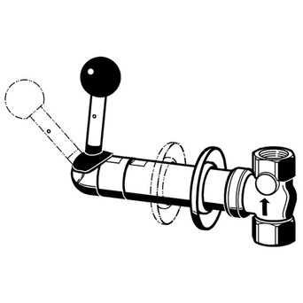 Válvula empotrada para rociadores de emergencia de 35-60 mm Franke