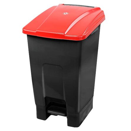 70-Liter Pedal-Operated Open Bin with Wheels