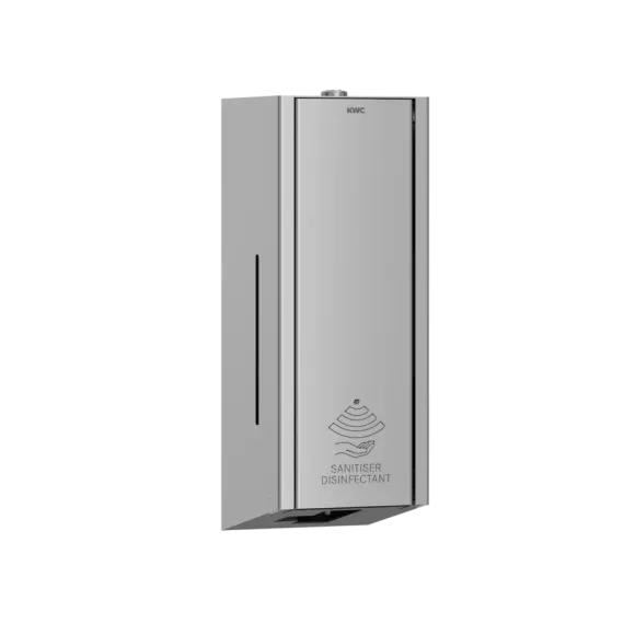 Bezdotykowy dozownik płynu do dezynfekcji rąk 800 ml KWC Exos, stal nierdzewna matowa