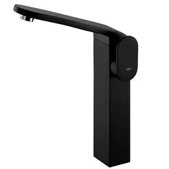 Hoher Waschtischbatterie Bisk FUTURA aus schwarzem Messing