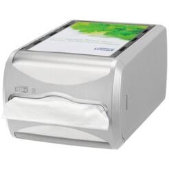 Tork Xpressnap napkin dispenser countertop, capacity 550 pcs, gray ABS plastic