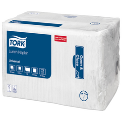 Servilletas blancas para dispensador Tork, 500 unidades, celulosa blanca