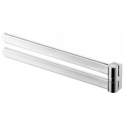 Vešiak na uteráky s dvoma ramenami 42,5 cm Bisk FUTURA, chrómovaný