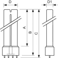 Świetlówka do lamp owadobójczych Philips Actinic BL PL-L 18W/10/4P 