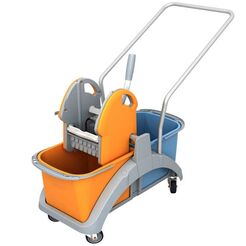 Zweieimer-Reinigungswagen 2 x 20 l mit Presse und Griff Splast