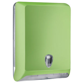 Folded paper towel dispenser L green