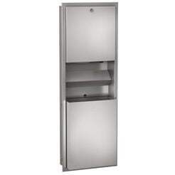 KWC Concealed Towel Dispenser Set, Liquid Soap Dispenser and Waste Bin