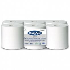 Toalla de papel en rollo Bulkysoft Premium 6 uds. 2 capas 150 m celulosa blanca