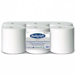Papierhandtuchrolle Bulkysoft Premium 6 Stück 2-lagig 150 m weiß Zellulose