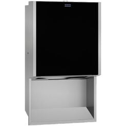 Paper towel dispenser in a foldable design for built-in installation EXOS KWC, black steel