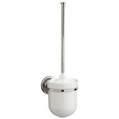 Záchodová kartáč na zavěšení Merida mosaz chromovaná + keramika