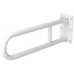 Soporte abatible para personas con discapacidad Faneco ⌀ 32 mm, 85 cm, acero color blanco
