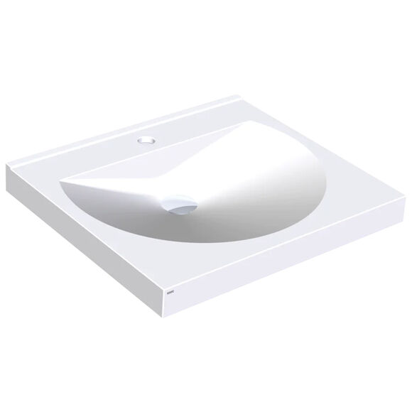 Lavabo para discapacitados RONDA ANMW211 con orificio Franke Miranit blanco
