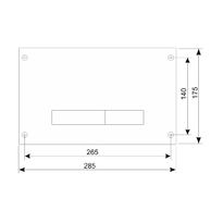 Przycisk wandaloodporny SLIM