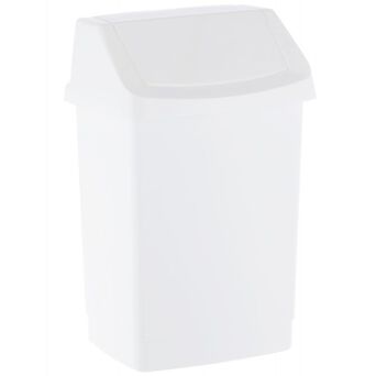 Curver CLICK-IT 25 liter trash can, white plastic.