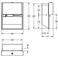 Uchwyt na papier toaletowy EXOS Franke stal szlachetna matowa