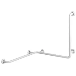 Duschgriff dreifach rechts Faneco ⌀ 32 mm 60 x 60 x 60 cm, Stahl weiß