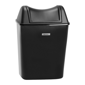 Katrin INCLUSIVE 8-liter hygienic waste bin, black plastic