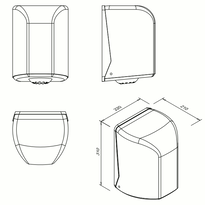 Faneco Pojemnik na ręczniki w roli POP