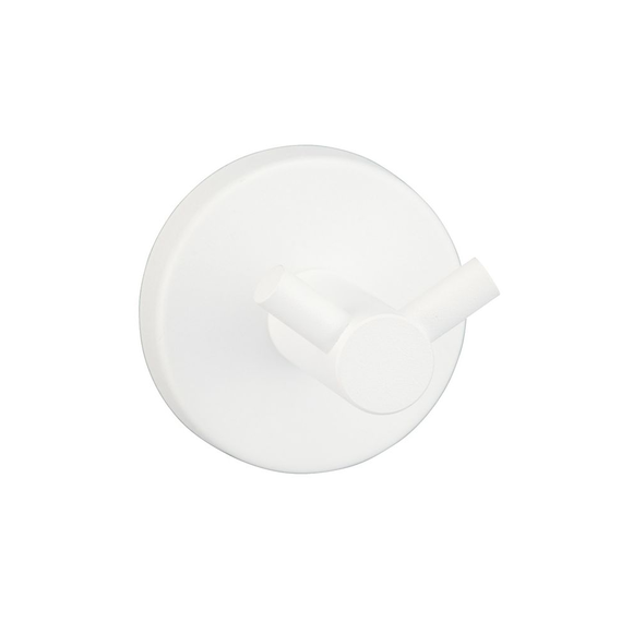 Wieszak łazienkowy podwójny Merida STELLA White Line mosiądz biały