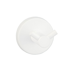 Vešiak do kúpeľne dvojitý Merida STELLA White Line mosadz biely