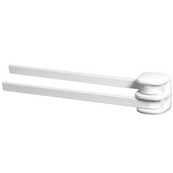 Two-Arm Towel Rack Bisk OCEANIC 44 cm, white plastic