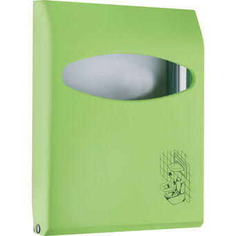 Toilet seat cover dispenser green
